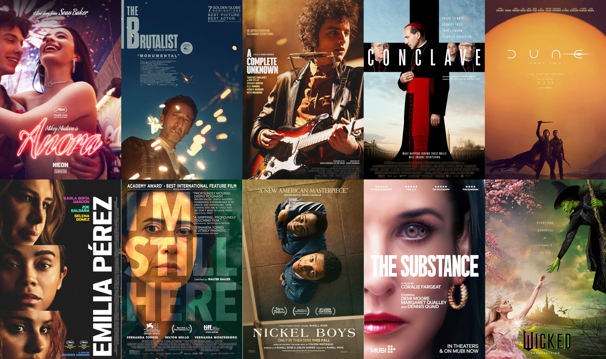 Oscars 2025 Best Picture Nominees Poll Baker Square Condominiums